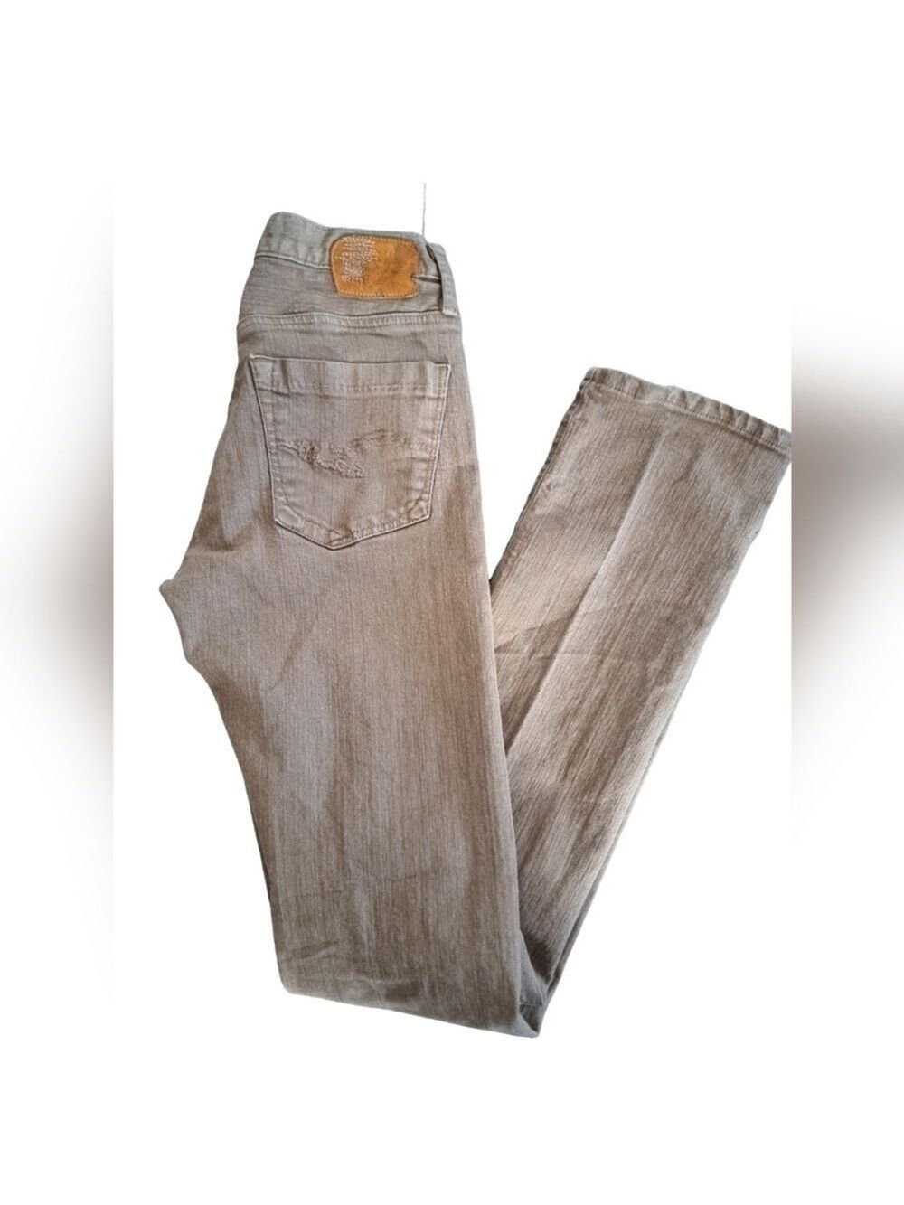 GOLDSIGN made USA tan denim jeans pants slim fit skinny rare denim mens 30/34